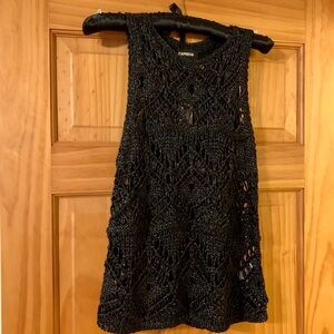 Express Black Sweater Tank